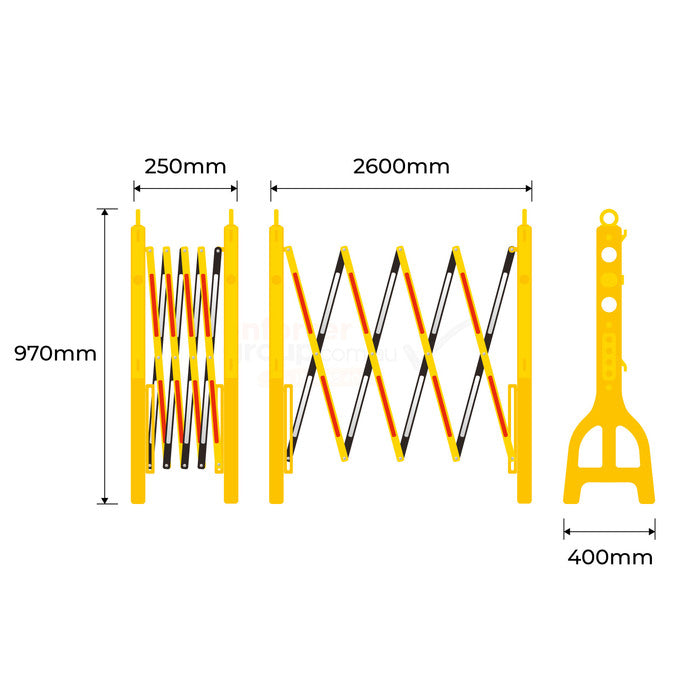 Expandable Safety Barrier - Lightweight Plastic