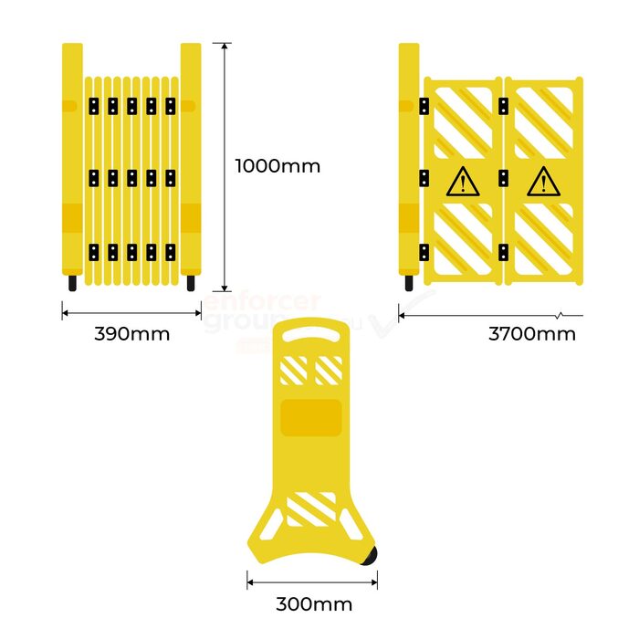 Expandable Portable Mobile Safety Barrier