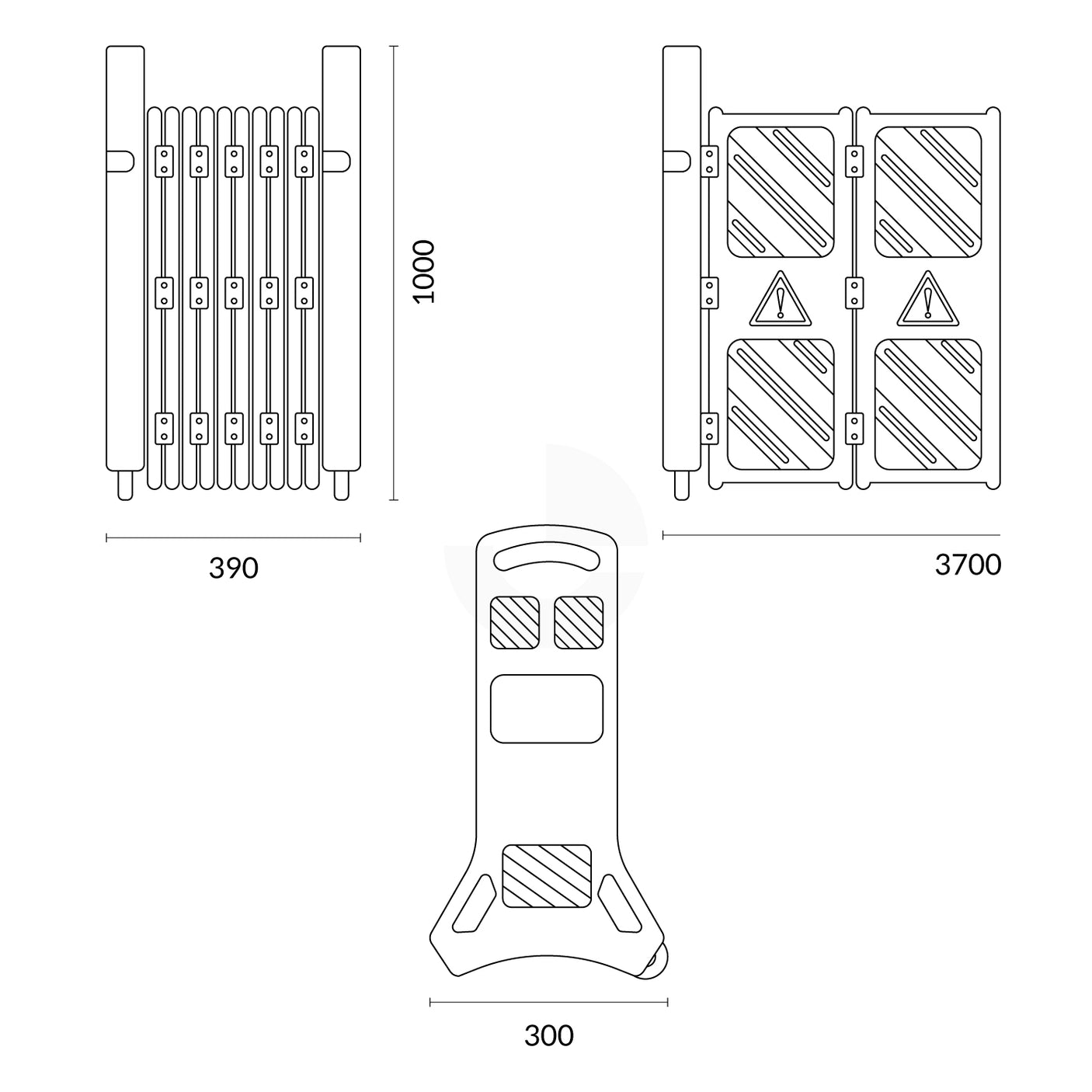 Expandable Portable Mobile Safety Barrier