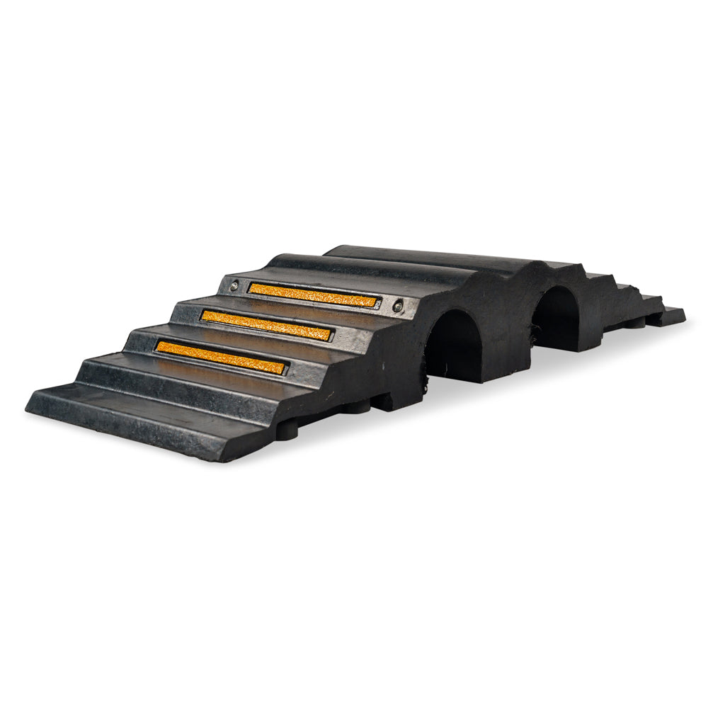 Heavy Duty Drop Over Cable & Fire Hose Ramp - 2 Channel