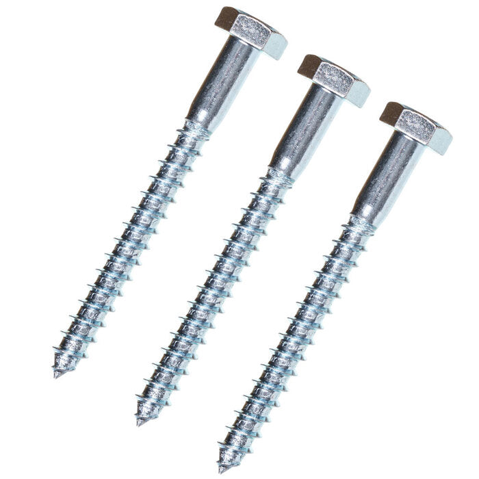 Coach Screw (10mm x 100mm) Pack of 3