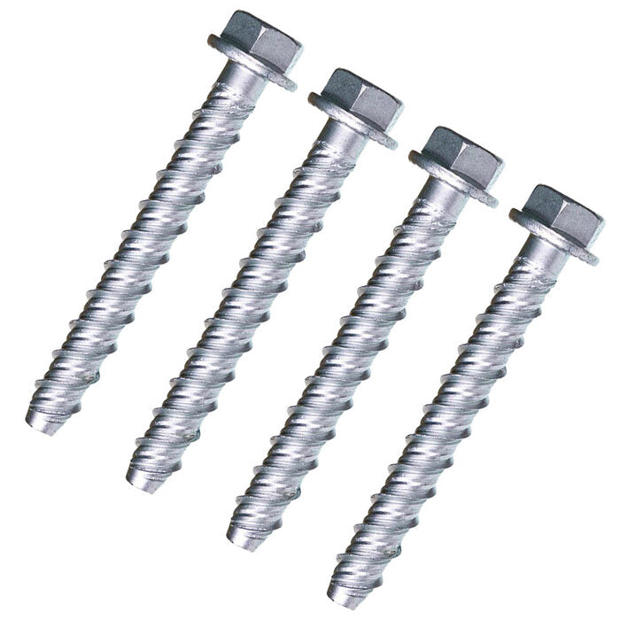 Concrete Screw Bolts (12mm x 75mm) Pack of 4