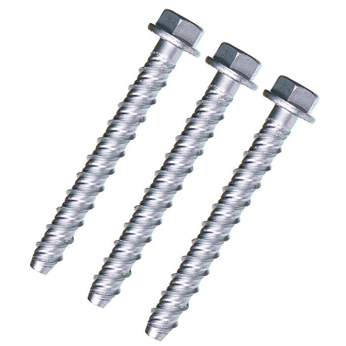 Concrete Screw Bolts (14mm x 100mm) Pack of 3