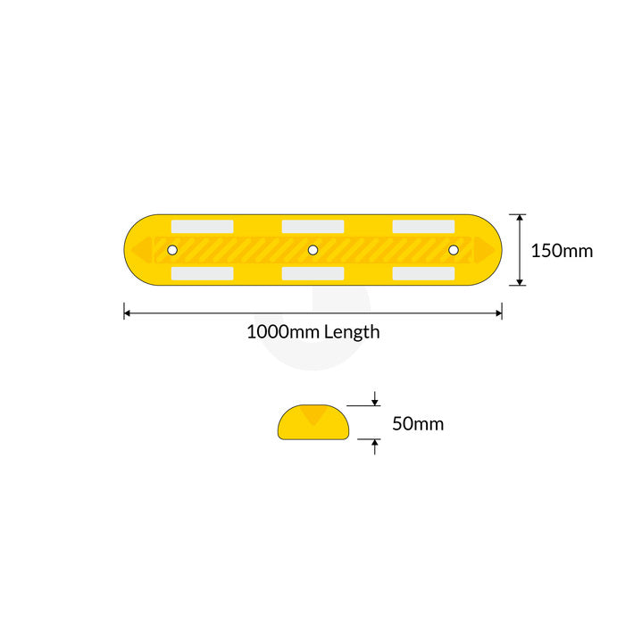 Rubber Road Parking Lane Dividers
