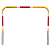 Pedestrian Bicycle Handrail Yellow with Sleeve 1500mm