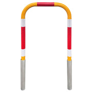 Handrail Pedestrian Bicycle Holding Rail Yellow with Sleeve 600mm