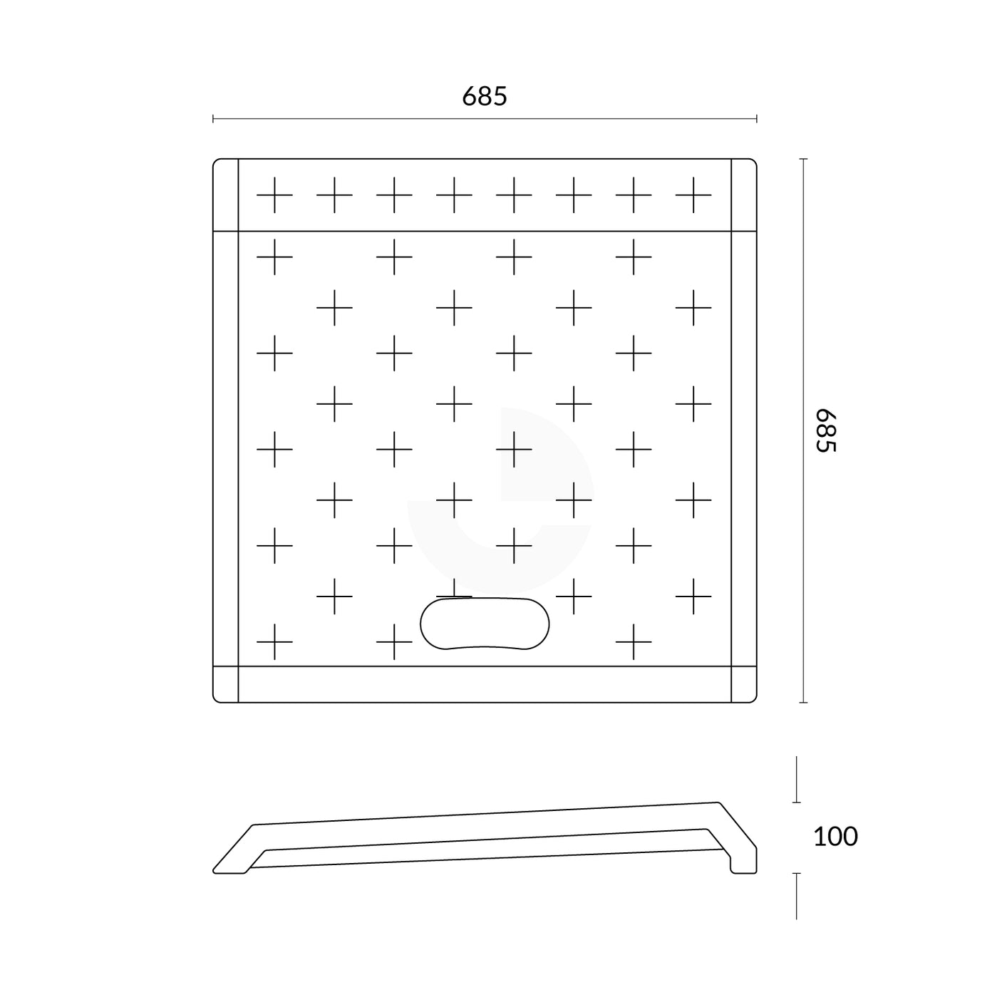 Portable Trolley & Pedestrian Kerb Ramp - Yellow