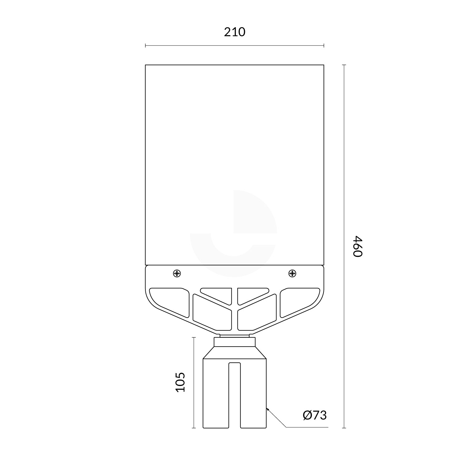 A4 Plastic Sign Frame Portrait - Black (Fits Retractable Belt Barrier)