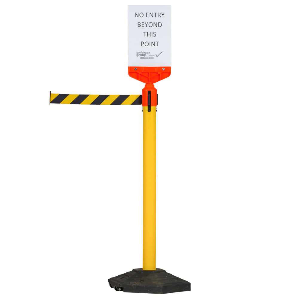 A4 Plastic Sign Frame Portrait (Fits Retractable Belt Barrier)