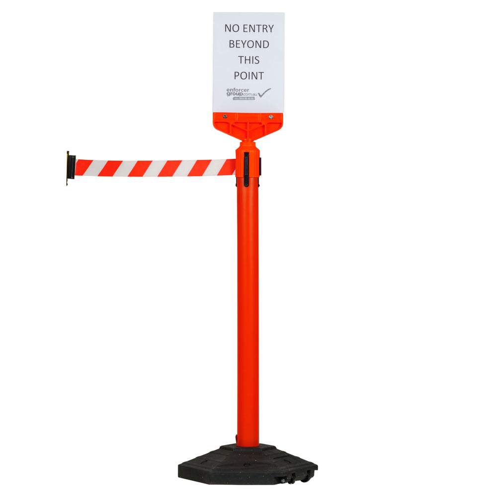 A4 Plastic Sign Frame Portrait (Fits Retractable Belt Barrier)