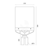 A4 Plastic Sign Frame Portrait (Fits Retractable Belt Barrier)