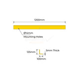 Enforcer Floor Guide Rail -1200 long