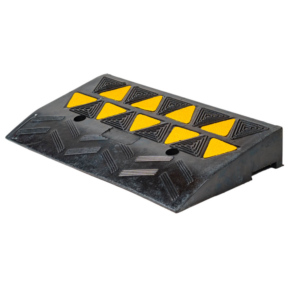 Kerb Ramp Rubber High-Vis Reflectors - 80mm High