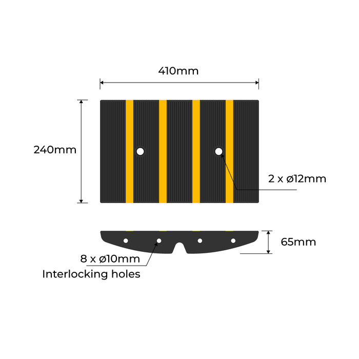 Rolled Kerb Ramp For Driveway Edge - Angle Section