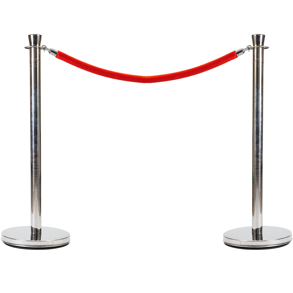 Velvet Barrier Rope  - Red Or Black 1500mm Long