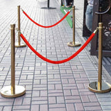 Rope Barrier Bollard Post - Gold