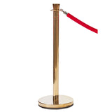 Rope Barrier Bollard Post - Gold