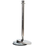 Rope Barrier Bollard Post and Base - Stainless Steel