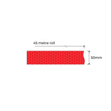 Red Reflective Tape 50mm Class 1 - 45 Metre Roll