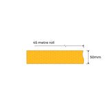 Yellow Reflective Tape 50mm Class 1 - 45 Metre Roll