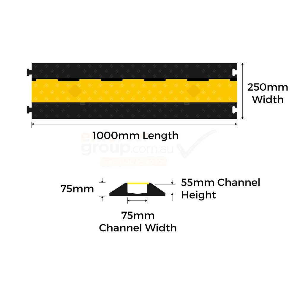 Speed Hump Cable Protector 1 Channel