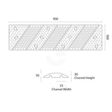 Speed Hump Cable Protector 2 Channel - Black & Orange