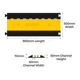 Speed Hump Cable Protector 3 Channel