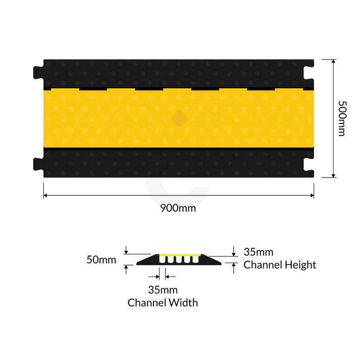 Speed Hump Cable Protector 5 Channel