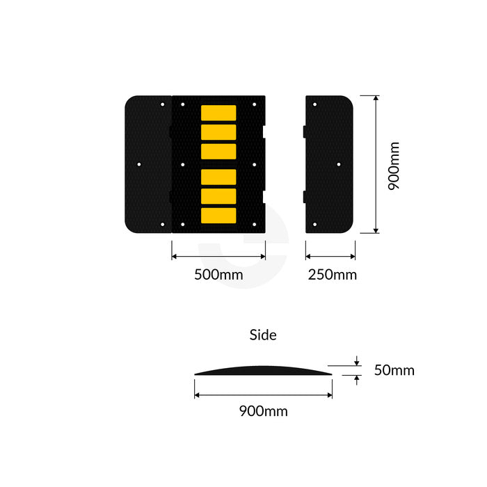 Cushion 900mm Speed Hump