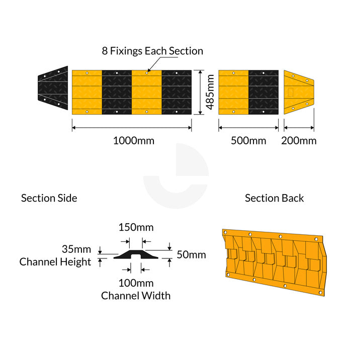 Enforcer Heavy Duty Steel Speed Hump