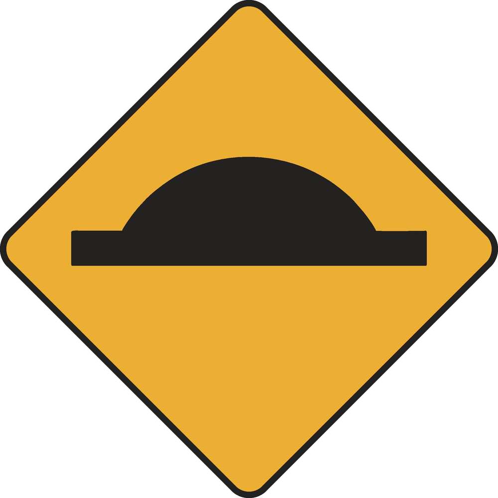 W5-10A - Speed Hump Warning Sign