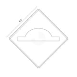 W5-10A - Speed Hump Warning Sign