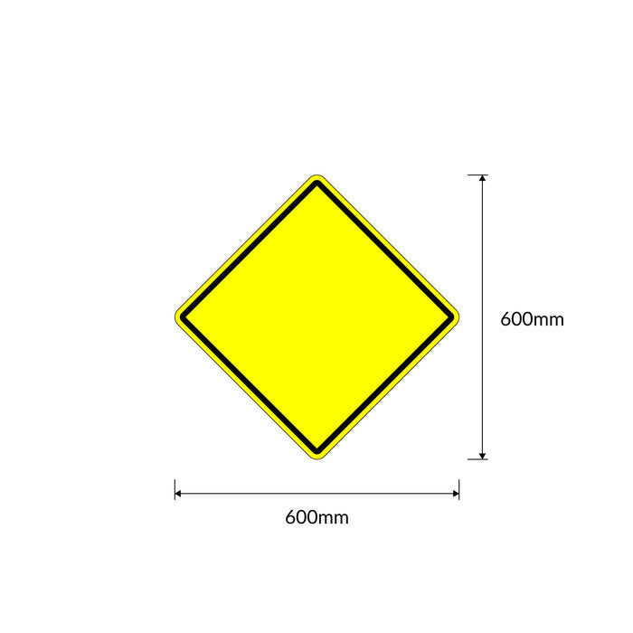 Pedestrian Crossing Sign, 600mm x 600mm, W6-1A