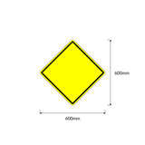 Pedestrian Crossing Sign, 600mm x 600mm, W6-1A