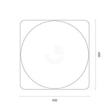 R2-4  "No Entry" Sign, 450mm x 450mm, Red Text on Reflective White Background Aluminium Sign