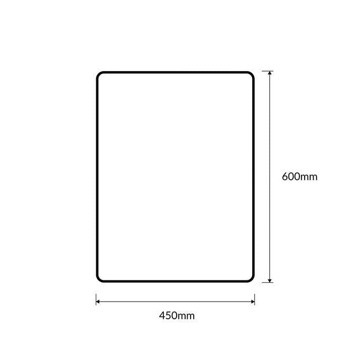 R2-8A "No Exit" Sign, 450mm x 600mm, Black Text on Reflective White Background Aluminium Sign