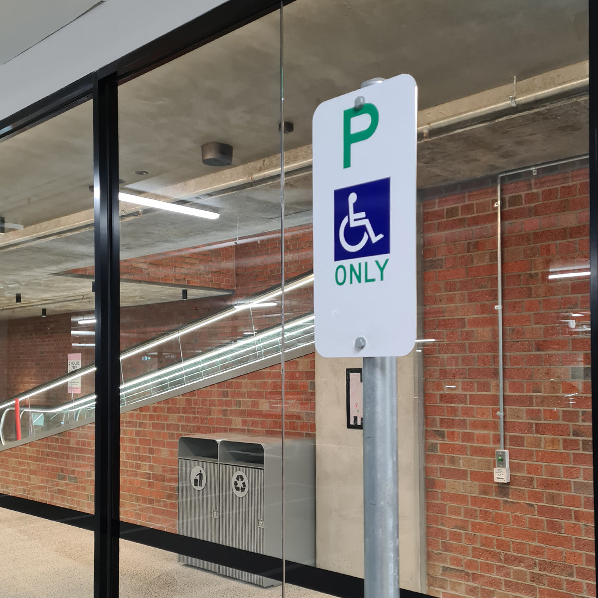 Sign Parking Disabled Only R5-31 225x450mm