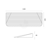 Threshold Door Access Ramp - 1100 x 40mm High
