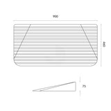 Threshold Door Access Ramp - 900 x 75mm High
