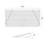 Threshold Door Access Ramp - 900 x 90mm High