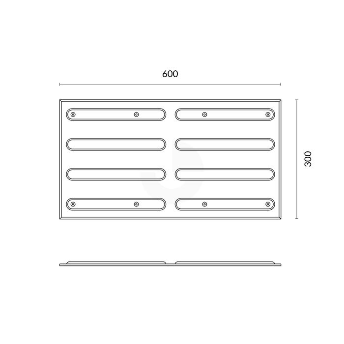 Tactile Indicators Fibreglass Directional White 300mm x 600mm