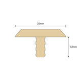 Tactile Indicator Single Stud -Stainless Steel - Brass