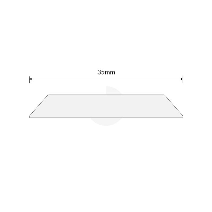 Tactile Indicator Single Stud -Stainless Steel With Black Carb Insert - Peel & Stick