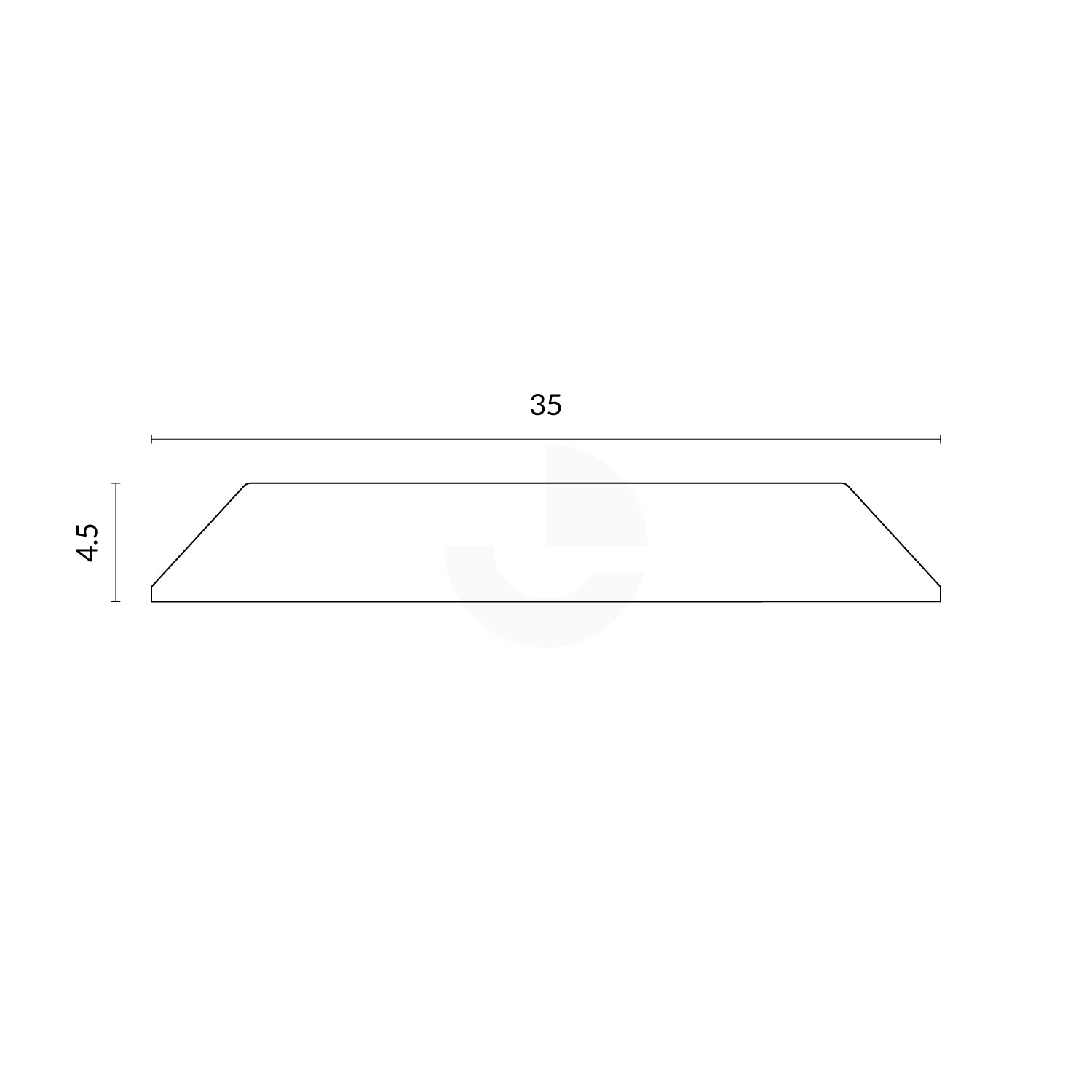 Tactile Indicator Single Stud -Stainless Steel With Black Carb Insert - Peel & Stick