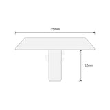 Tactile Indicator Single Stud - Stainless Steel With Black Carb Insert