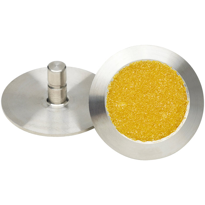 Tactile Indicator Single Stud - Stainless Steel With Yellow Carb Insert