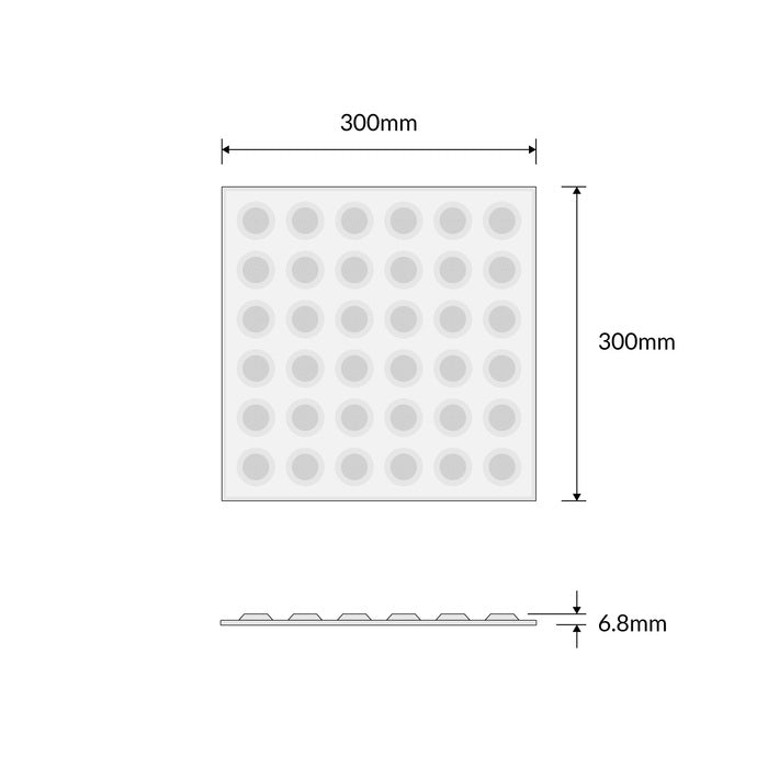 Tactile Indicators - 316 Stainless Steel Silver 300x300