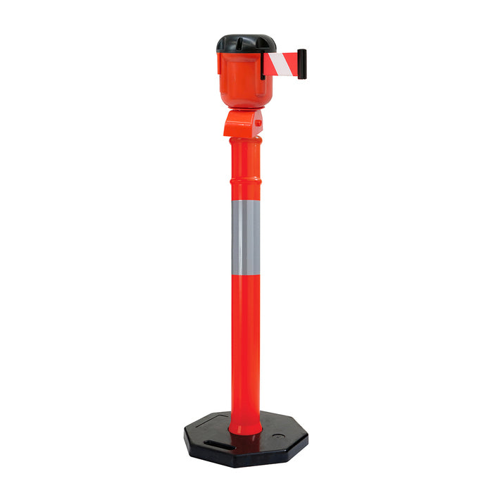 T-Top 9M Retractable Tape Barrier - Red/White