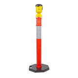 T-Top 9M Retractable Tape Barrier  - Yellow/Black