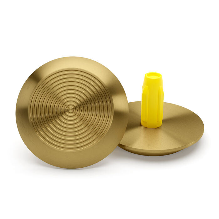 VisioTac Tactile Indicator Single Stud - Brass